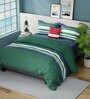 4 Pcs Bradford Striped Blue & Grey 100% Cotton King Double Bedding Set